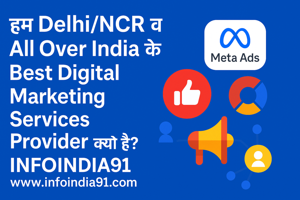 Best Digital Marketing Services Provider in Delhi NCR – InfoIndia91 Meta Ads Social Media Marketing Thumbnail
